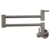 Buy cheap Inox 304/316 Cold water faucet stainless steel valve tap pot filler with two handle shut off from wholesalers