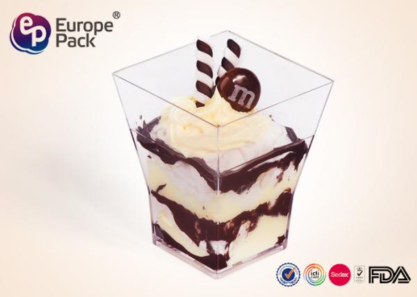 Buy cheap Transparent Plastic Square Cups 60ml from wholesalers