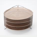 12.5 Inch 4 Piece Set Includes Stainless Steel Folding Cooling Storage Tray