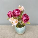 Simulated Heavenly Fragrance Peony Bouquet Fake Flowers Peach Fragrance Plastic