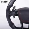 Buy cheap Audi Carbon Fiber Flat Bottom Steering Wheel With Black Perforated Leather from wholesalers