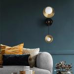 Minimalist Style Bedside Led Wall Lmap Creative Retro Brass Living Room