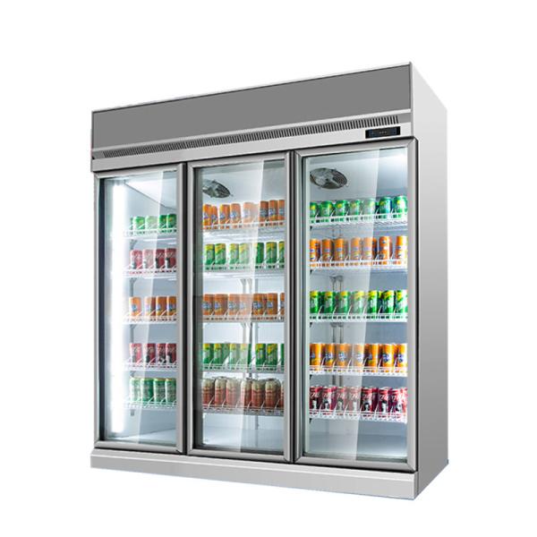 Buy cheap Drinks Display Refrigerator Supermarket Fridge Glass Door Beer Glass Bottle Cooler With CE Approved from wholesalers