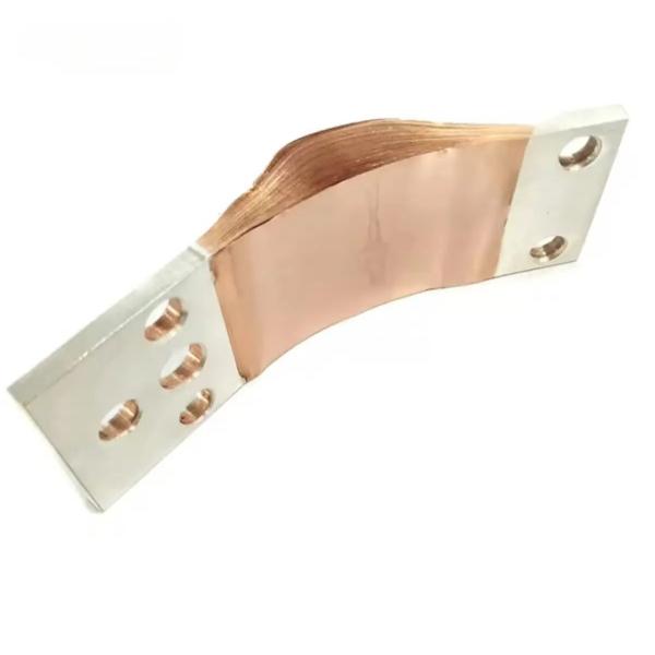 200A 1 Inch Wide Flexible Copper Busbar With Stranded Tin Plated Conductor