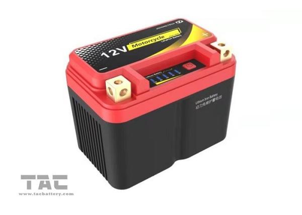 Buy cheap ROHS Portable Car Jump Starter , 10AH Lifepo4 Motorcycle Starter Battery Pack High Power Deep Circle from wholesalers