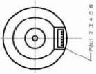 9V-16V 36 Mm OD Brushless Dc Gearmotor 4 Poles