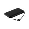 Buy cheap Plastic Material Portable Power Banks Li Polymer Battery 10000mAh With Built In Cable from wholesalers
