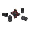 Buy cheap PVC Pa66 9mm Cable Waterproof Screw Connector 3 Pin Male IP68 from wholesalers