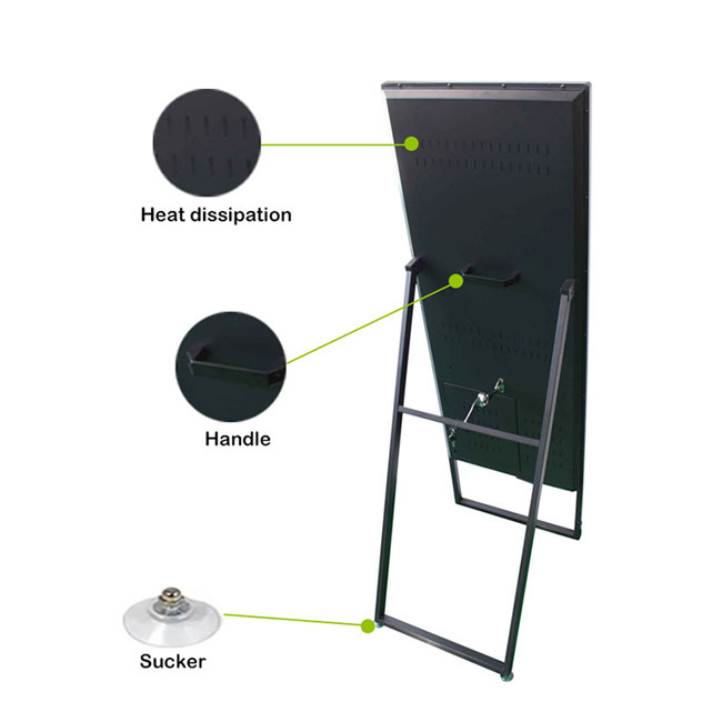 Foldable LCD Digital Signage 1000 Nits Portable Mobile Digital Poster 32 Inch 42 Inch