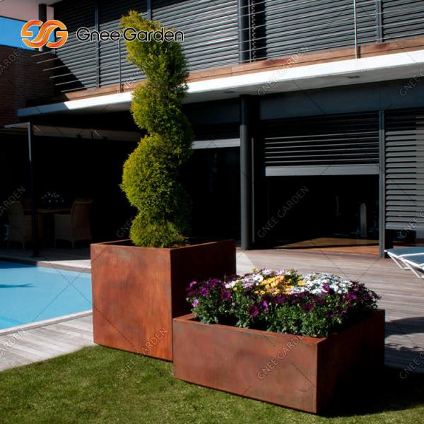 Buy cheap SGS TUV Indoor Outdoor Metal Planter Corten Steel Window Boxes Anti Aging from wholesalers