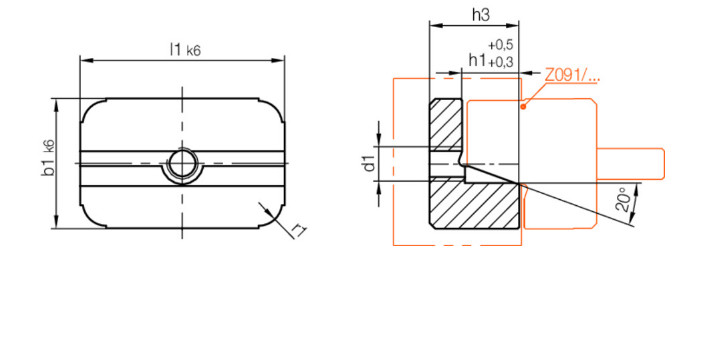 Baito 100% Inspection Locating Block For Plastic Injection Female Locating Block