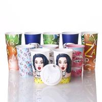 Buy cheap Wholesale eco friendly durable custom logo printed IML container pp drink cup product