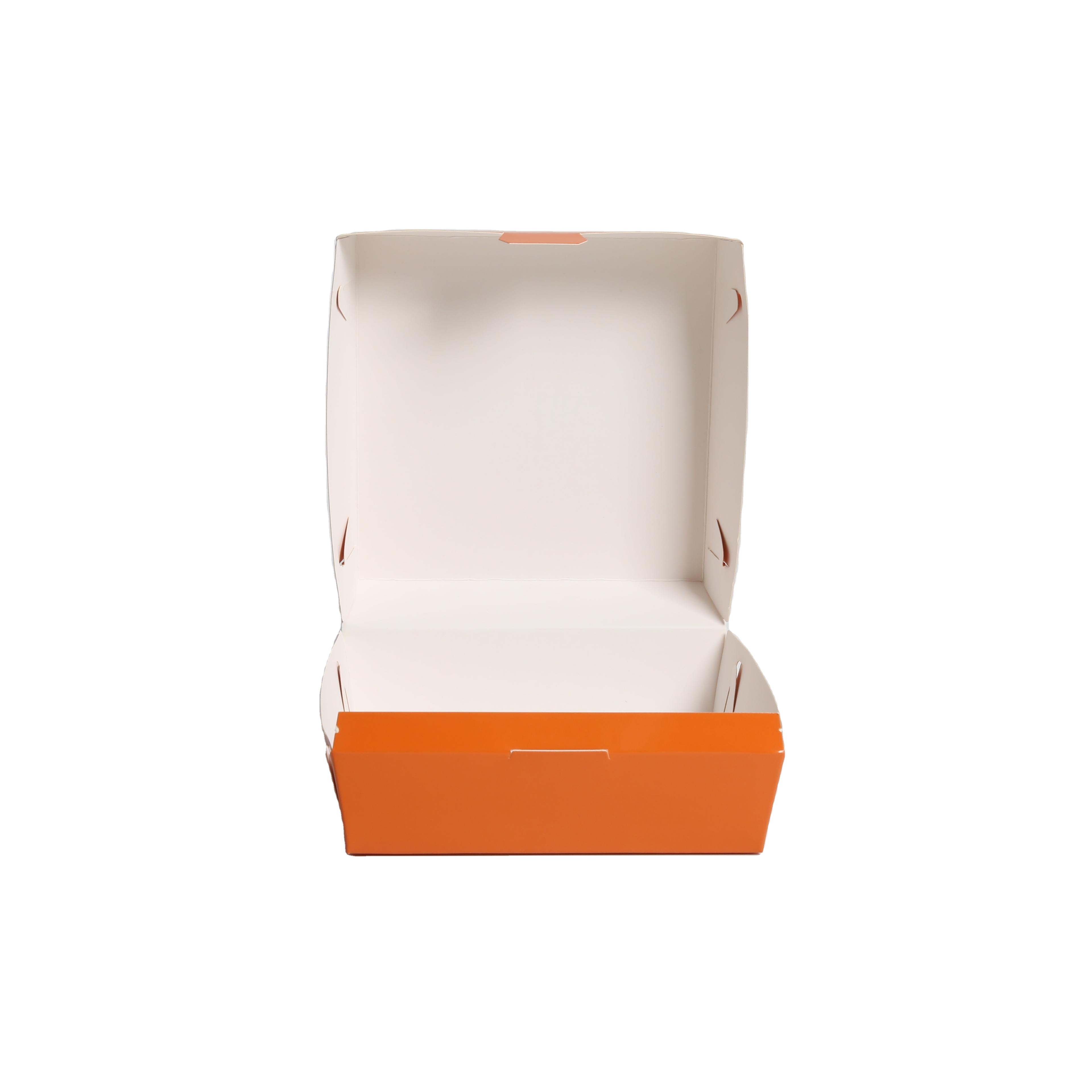 Food Packing Paper Box Customized Size , Recycled Materials Takeaway Food Boxes