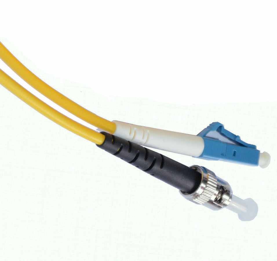 High tensile strength, flexible SC - ST Fiber Optic Patch Cord, Insertion Loss ≤ 0.2dB
