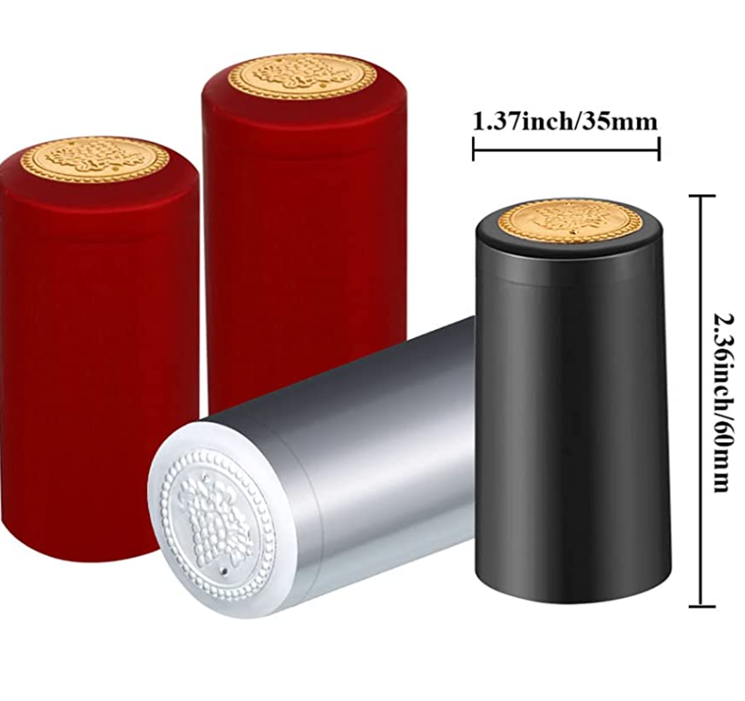 Healthy Lead Free Glass Wine Bottle Capsule Shrink Cap For Cellar And Home Packaging
