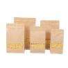 Buy cheap 100% recycled kraft paper k bags with clear window/coffee bean flower seeds packaging pouch from wholesalers