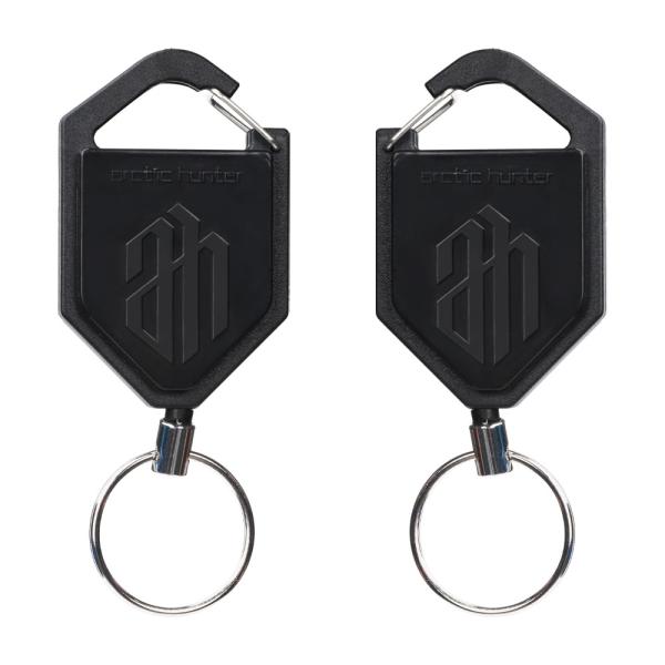 Deyi Badge Reel Fishing 2-Pack Locking Retractable Keychain Heavy Duty Badge