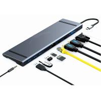 Buy cheap 3.5mm Audio USB Type C Docking Station 30Hz 60Hz USB C HDMI USB Hub product