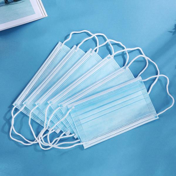 Buy cheap Blue Disposable Non Woven Face Mask , KN95 Disposable Earloop Face Mask from wholesalers