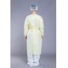 Buy cheap Yellow Waterproof 52g PP PE Disposable Isolation Gown from wholesalers