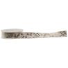Buy cheap Beige Foil Gold Printed Cotton Ribbon For Valentines Day Gifts Packaging from wholesalers