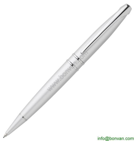 Buy cheap satin chrome pen,silver satin metal promotional ball pen from wholesalers