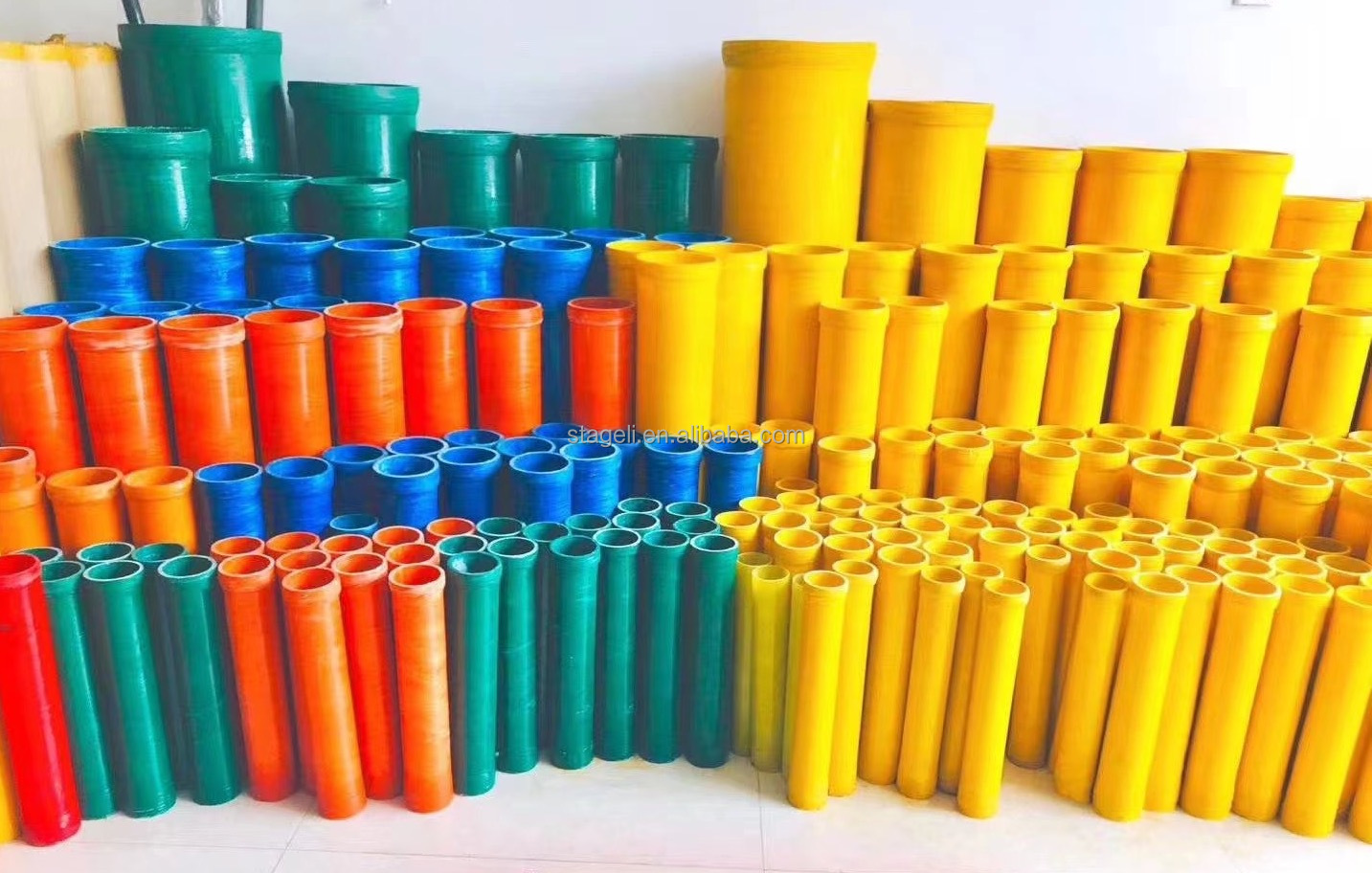 Fiberglass Firework Cake Shell Fireworks 3in 4in Mortar Tubes For Parties