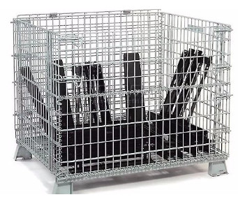 Buy cheap Secure Storage Pallet Stackable Wire Mesh Container from wholesalers