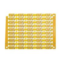 Buy cheap Gold Finger 20U Double Sided PCB 4mil 1.6mm Yellow Solder Mask product