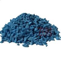 Buy cheap Sky Blue Color Rubber Granules Safety Indoor EPDM Pellets CE Approved product
