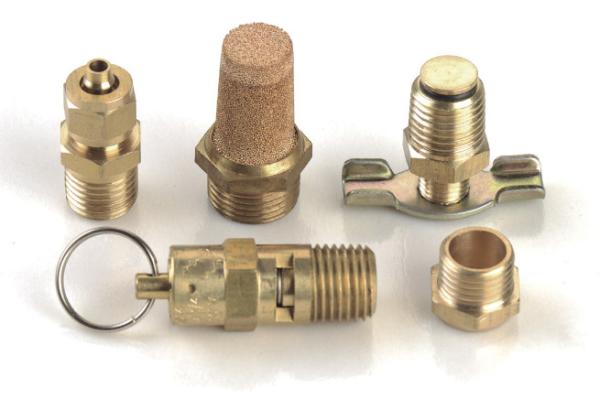 5 PC. Tank Port Fitting Kit Drain Cock PSI Safety Valve With Metal Forair Ride