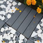 Customized Marble Stone Tile Outdoor Floor with Plywood Platform and Aluminum