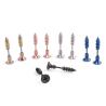Buy cheap Punk Style Stainless Steel 5 Colors Stud Earrings Men's Punk Ear Jewelry Rock Gothic Unisex Piercing Earring from wholesalers