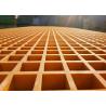 Buy cheap Orange Fiberglass Grating Panels / Fiberglass Walkway Grating Plastic Material from wholesalers