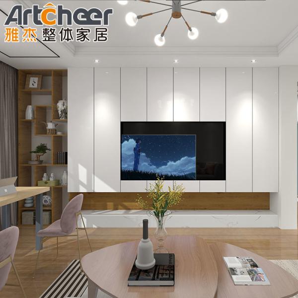 Buy cheap Light Luxury TV Stand Cabinet with Modern Minimalist Design and E0 Grade Material from wholesalers