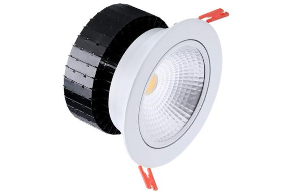 Buy cheap High Flux White 50w COB Led Down Light RAL9003 Led Commercial Downlights from wholesalers