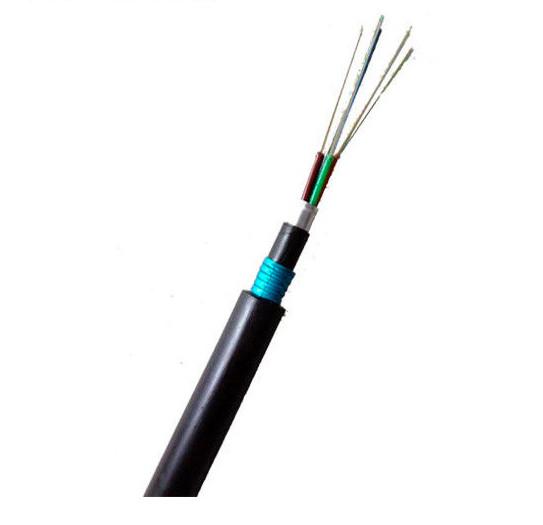 48 Core 96 Non Metallic Fiber Optic Cable Armored GYFTY53 Direct Bury For Lan