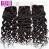 Buy cheap Brazilian Human Hair Lace Closure Free Part Water Wave With Baby Hair HD Lace from wholesalers