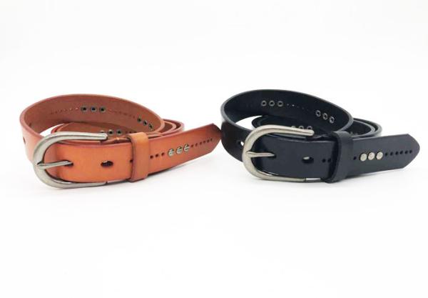 Buy cheap Dark Nickel Buckle Womens Studded Leather Belt With 95 - 125cm Length from wholesalers
