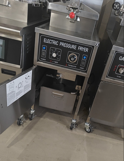 Electric Mechanical Panel 25L Without Oil Filtration Chicken Pressure Fryer
