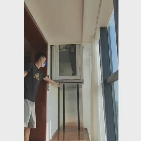 Buy cheap Safety Touch Panel Naked Cabin Hydraulic Elevators / PLC Hydraulic Lift For House from wholesalers