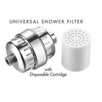 Buy cheap Electroplate Hard Water Shower Head Filter , Lower Pressure Shower Head Water product