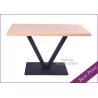 Buy cheap Cafeshop and Restaurant Table Base Wooden Top Can Custom (YT-25) from wholesalers