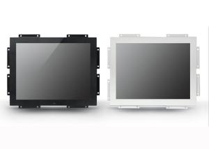 China White Color Metal Case Open Frame LCD Panel / Open Frame Touch Screen on sale