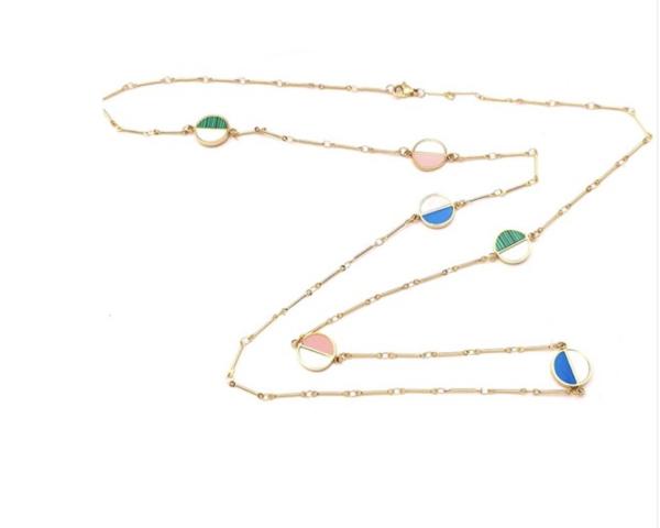 Buy cheap L.Vicharm Colorful Party Long Necklace Multiple Colors Shell Necklaces from wholesalers