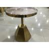 Buy cheap Anti Collision 60cm Stainless Steel Marble Coffee Table from wholesalers