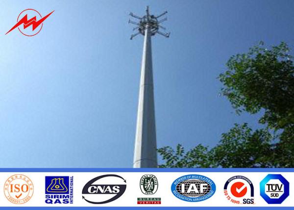Buy cheap Shockproof 40 Feet Electrical Mono Pole Tower , Mobile Telephone Masts from wholesalers