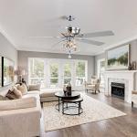 80Ra 65W 52 Inch Remote Control Ceiling Fan Commercial Ceiling Fans For