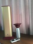 195*195*530mm Standing Alone Gold Color Commercial Aroma Diffuser Machine Remote