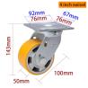Buy cheap Aluminum 4 Caster Wheels Heavy Duty Castors Zinc Coating 100mm from wholesalers